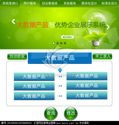 大数据产品与优势企业展示系统